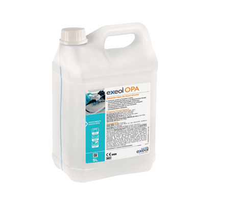 Desinfektionsmittel für medizinische Geräte - OPA - SODEL - flüssig / 5000 mL / auf Basis von Ortho-Phthalaldehyd