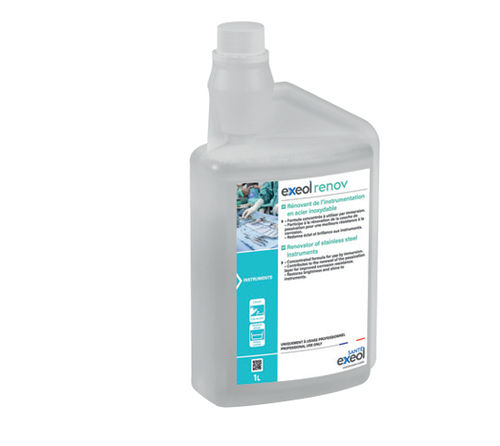 Flüssiges Reinigungsmittel - renov - SODEL - 1000 mL / für medizinische Instrumente / für Edelstahl