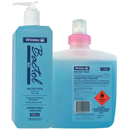 Hydroalkoholische Lösung / 70% - Bactol® Blue - Whiteley - 500 mL / 1000 ml