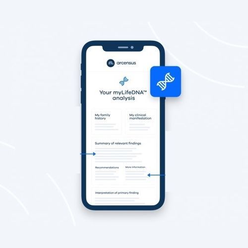 Mobile Applikation / für Kliniken - myLifeDNA™ - Arcensus GMBH - Test / für DNA-Sequenzierung / Umform