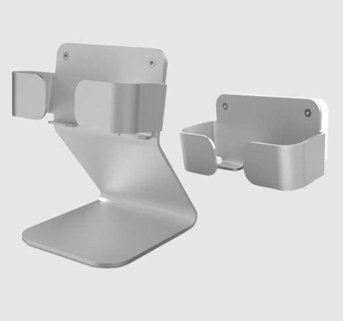 Träger für Ausrüstungen / für Infusionspumpen - iV-Stand® - OSAA Innovation ApS - Lager / wandmontiert / Desktop