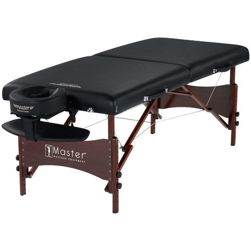 Mechanischer Massageliege - Newport&trade; Black - Master Massage Equipment Europe - tragbar / mit Kopfstütze / mit Armstütze