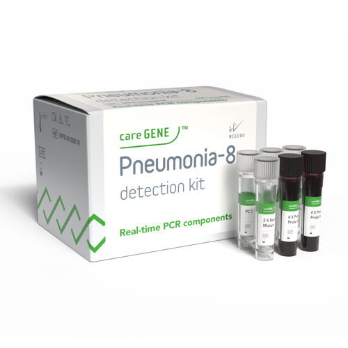 Pneumonie-Testkit - careGENE&trade; Pneumonia-8 detection kit (RUO) - WELLS BIO - Legionella pneumophila / Streptococcus pneumoniae / Chlamydophila pneumoniae