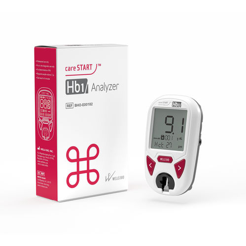 Optisches POC-Analysegerät - careSTART™ Hb1 Analyzer - WELLS BIO - Anämie / für Hämatologie / Hämoglobin
