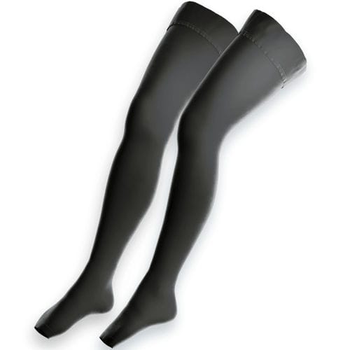 Stützstrumpf zur Prävention venöser Thromboembolien - Wellcosan - unisex / schwarz / blau