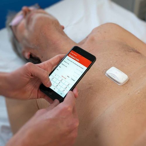 Patientenmonitor für Smartphone - Seismofit® - VentriJect - Patch / Wearable / VO2max
