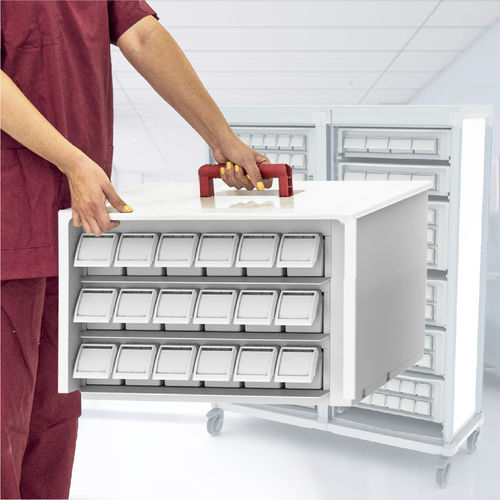 Medizinischer Wagen - Mediroll LTD - Medikamente / für Medikamenten-Dispenser / für Transport