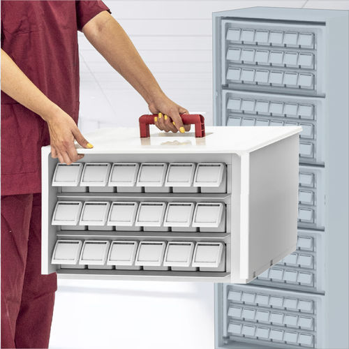 Schrank für Medikamente - Mediroll LTD - für Krankenhaus / für Apotheken / modular