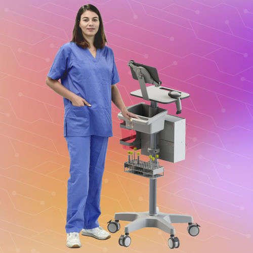 Medizinischer Wagen - Phlebotomy roll stand - Mediroll LTD - Labor / für Verbrauchsmaterial / für Medikamente