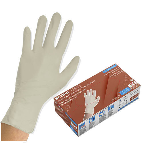 Latexhandschuh - LO01 - Setino Hungary - für Untersuchungen / puderfrei / M
