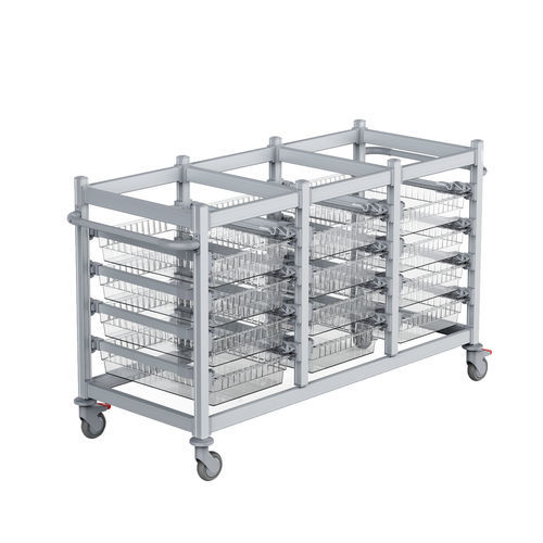 Wagen für Kliniken - T4010-3 - Topmodul - für OP-Saal / Labor / Mehrzweck
