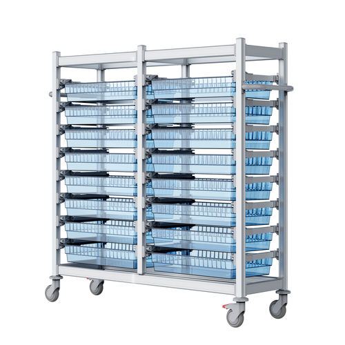 Wagen für Kliniken - T4015-2 - Topmodul - Mehrzweck / für Transport / Aluminium