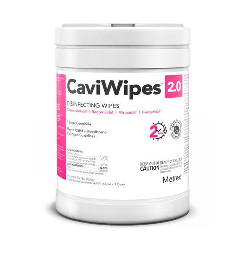 Feuchte Reinigungstücher / für Böden und andere Oberflächen - CaviWipes™ 2.0 - Metrex - 160er-Packung / 65er-Packung