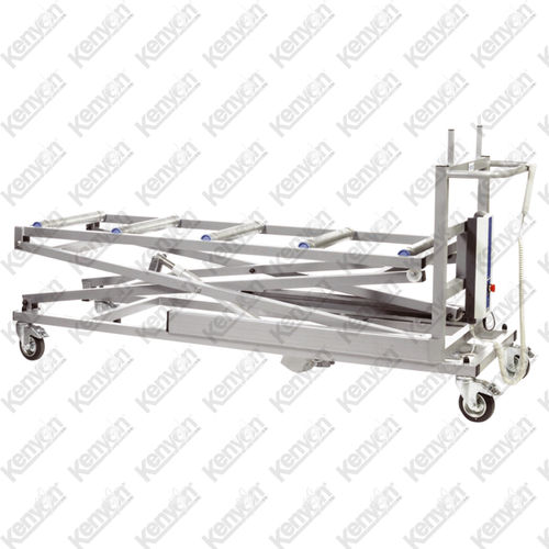 Höhenverstellbarer Leichentransportwagen - Mortuaryequipment.net - zur Einbalsamierung / hydraulisch / Edelstahl