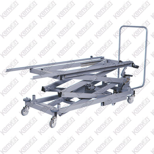 Höhenverstellbarer Leichentransportwagen - Mortuaryequipment.net - elektrohydraulisch / Edelstahl / höhenverstellbar