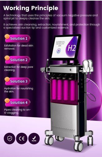 Dermovital-Therapiegerat / dermatologische Probleme - HydraBeautyFacial - Miramhoo Aesthetics - Handgerät
