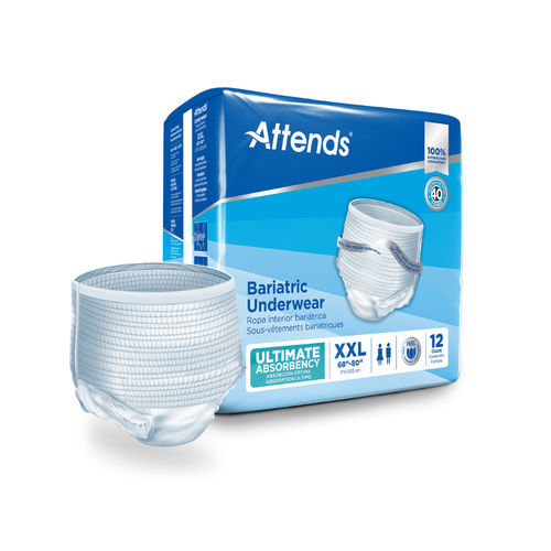 Windel für Erwachsene - AU series - Attends - atmungsaktiv / elastisch / 12er-Packung
