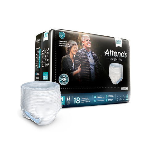 Windel für Erwachsene - ALI-UW series - Attends - atmungsaktiv / elastisch / 14er-Packung