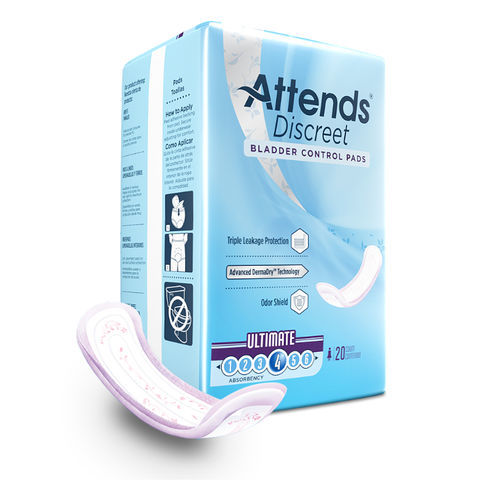 Slipeinlage für Frauen - ADPULT - Attends - atmungsaktiv / 20er-Packung