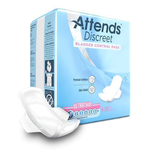 Slipeinlage für Frauen - ADPTHIN - Attends - atmungsaktiv / 20er-Packung