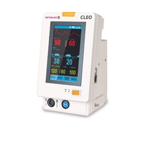 Vitalzeichenmonitor auf Wagen - Cleo  - Infinium Veterinary - tragbar / Nacht / SpO2