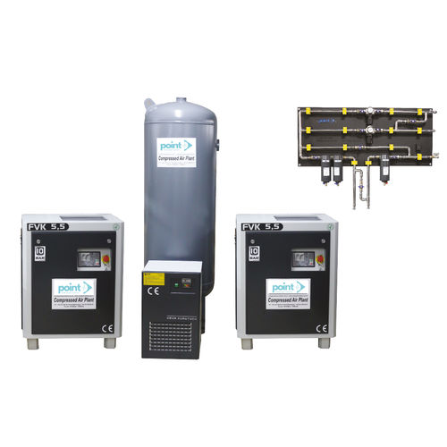 Medizinisches Kompressionssystem - PNT-HS-PLC-X - Point Medical Gas Systems - Labor / Schrauben / mit Lufttrockner