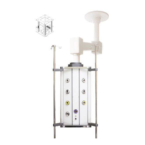 Knickarm-Tragarm - PNT-PEN-T-M-X - Point Medical Gas Systems - höhenverstellbar / für Verteilersysteme / für medizinische Zwecke