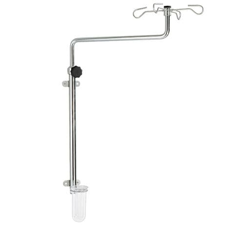 Wandmontiertes Infusionsstativ - VALVA-CARE Maxi - SIMPEX - 4 Haken / höhenverstellbarer