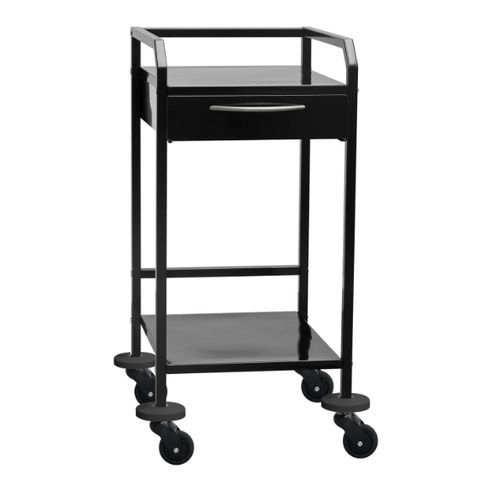 Beistelltisch für Wartezimmer - HYGIEN-O-STAR Black Edition - SIMPEX - quadratisch / für Humanmedizin / Funktionalität