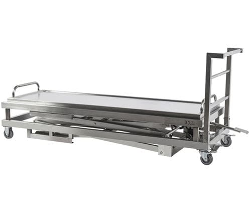 Transfer-Leichentransportwagen - m-PSTG-1532 - Puresystems - manuell / Edelstahl / höhenverstellbar