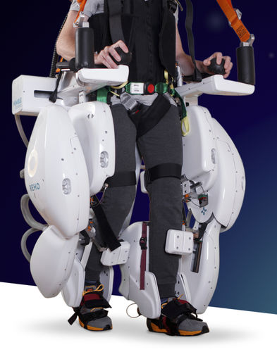 Zweibeiniges Exoskelett für Rehabilitation - REHO - Nimble Robotics - aufrechte Haltung / Gang