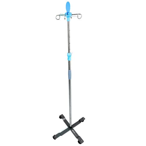 Infusionsständer auf Rollen - DT1 - Medige International Industries - 4 Haken / Edelstahl