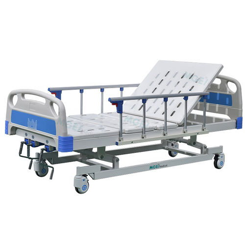 Krankenhausbett - MGE-M01-F - Medige International Industries - manuell / höhenverstellbar / auf Rollen