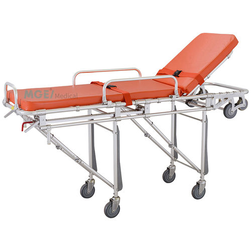 Fahrtrage zum Umbetten - MGE-ST-12 - Medige International Industries - für Krankenwagen / manuell / mit verstellbarer Rückenlehne