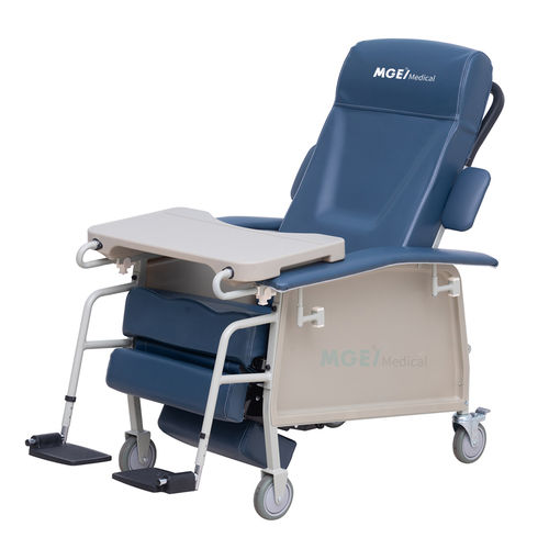 Neigbarer Ruhesessel - MGE-CW10 - Medige International Industries - auf Rollen / Leder / mit Tisch