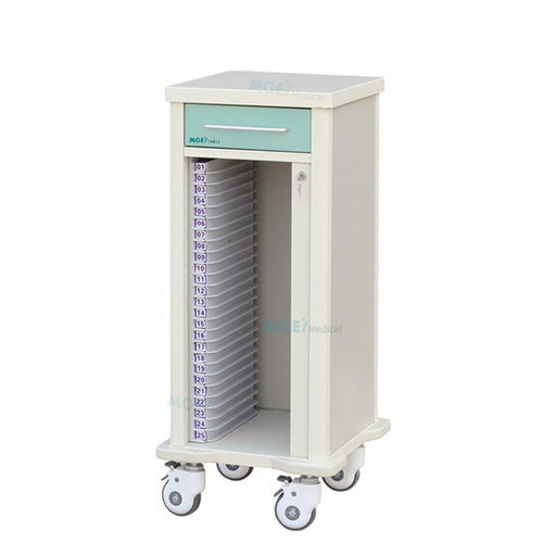 Wagen für Krankenakten - MGE-CT325 - Medige International Industries - Kunststoff / mit Schublade / mobil