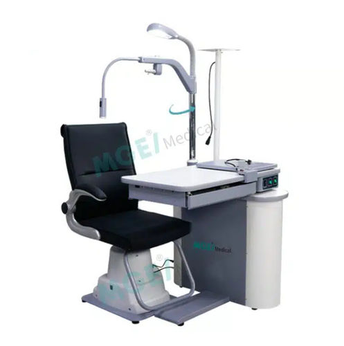 Ophthalmische Arbeitsstation - MGE-OCT8 - Medige International Industries - mit Stuhl / mit Licht / Tischgerät