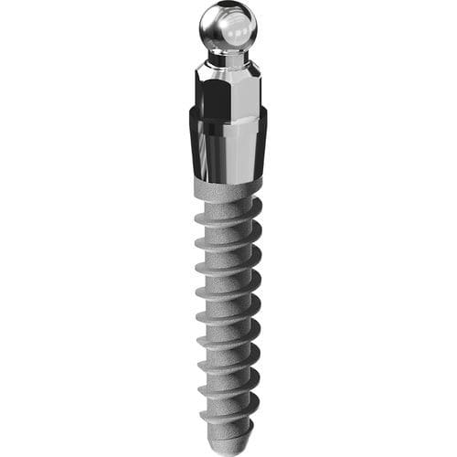 Konisches Mini-Implantat - Logic Sphero - DENTAL TECH S.R.L. - Titan / Kugel / einteilig