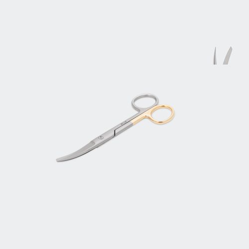 Schere für Chirurgie - TCMTAR145C - Blue Surgical Instruments - für Veterinärmedizin / gebogen