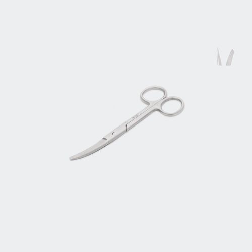 Schere für Chirurgie - TCAR145C - Blue Surgical Instruments - für Veterinärmedizin / gebogen