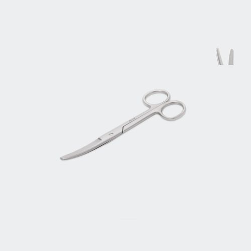 Schere für Chirurgie - TCRR145C - Blue Surgical Instruments - für Veterinärmedizin / gebogen