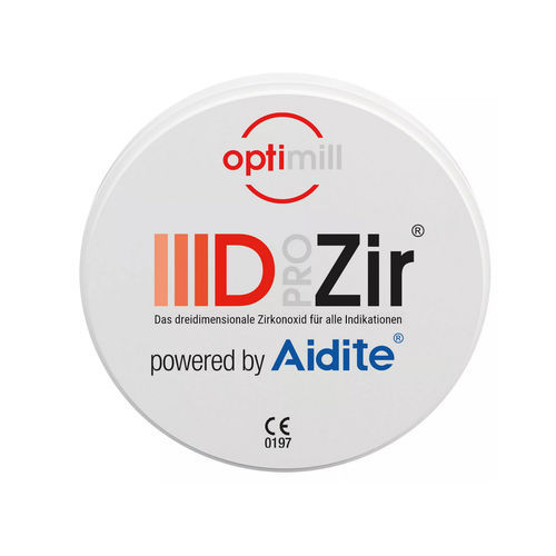 Zahnmedizinisches Material / Keramik - optimill IIID PRO Zir  - Dentona AG - Zirkonoxid / Glaskeramik / Zirkonium
