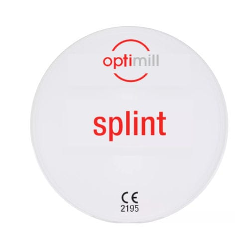 Zahnmedizinisches Material / Polyamid - optimill splint - Dentona AG - zur Dentalrestaurierung / für therapeutische Schienen / transparent