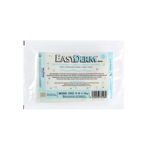 Handschuh / weiche Viskose - Easyderm® - WELCARE INDUSTRIES S.p.A. - medizinisch / steril