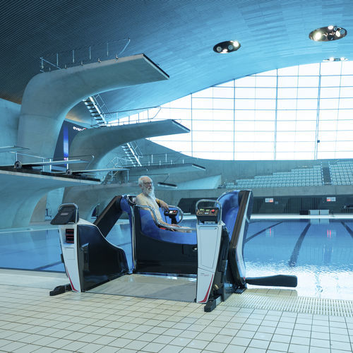Poolheber für Rollstuhl - poolpod 3.0® - Cotenda - elektrisch / hydraulisch / polmontiert
