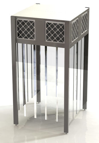 Laborkabine - CX CONVOYAIR - ADS Laminaire - bodenstehend / vertikaler Laminar-Flow / Edelstahl