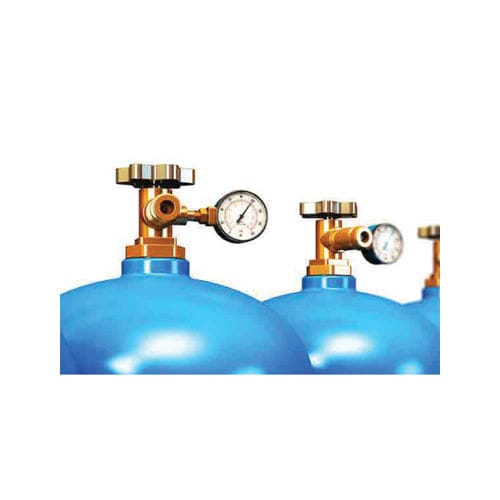 Edelstahl-Medizingasflasche - Servymed Limited ( BVI) - blau