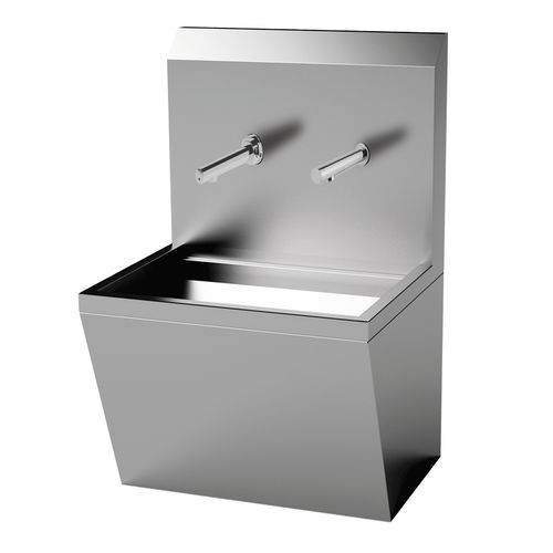 Waschbecken für OP / 1 Arbeitsplatz - OR-L156 - LASA - Edelstahl / elektronische Steuerung / Ellbogenbedienung