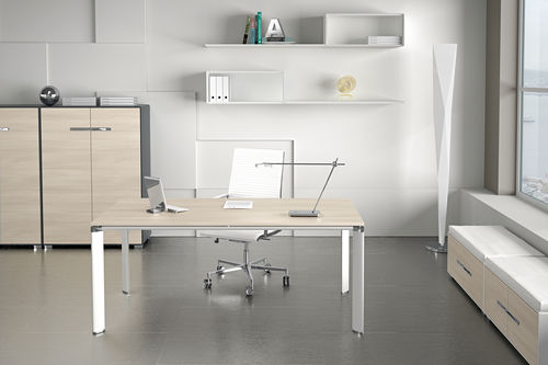 Rechteckiger Schreibtisch - MOF-T100 - LASA - quadratisch / J-förmig / modular