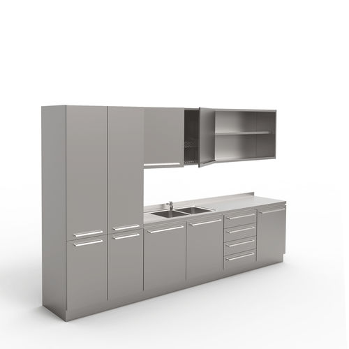 Laborarbeitsfläche - ML-L400 - LASA - für Tierarztpraxis / Sterilisation / für Dentallabor